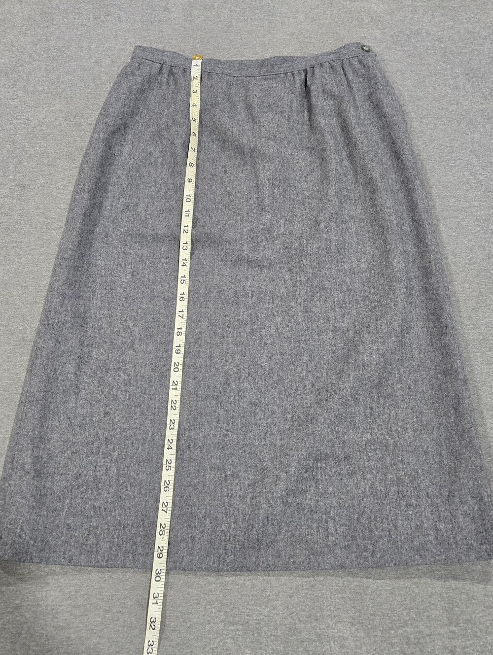 Vintage Pendleton Women Skirt Grey Midi Pencil 100% Wool Made in USA Large - Picture 2 of 7